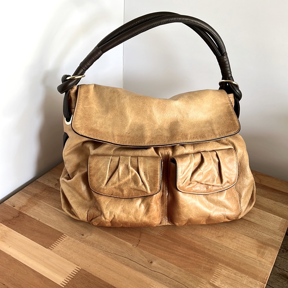 Zina Eva Large Gorgeous Leather Hobo Bag